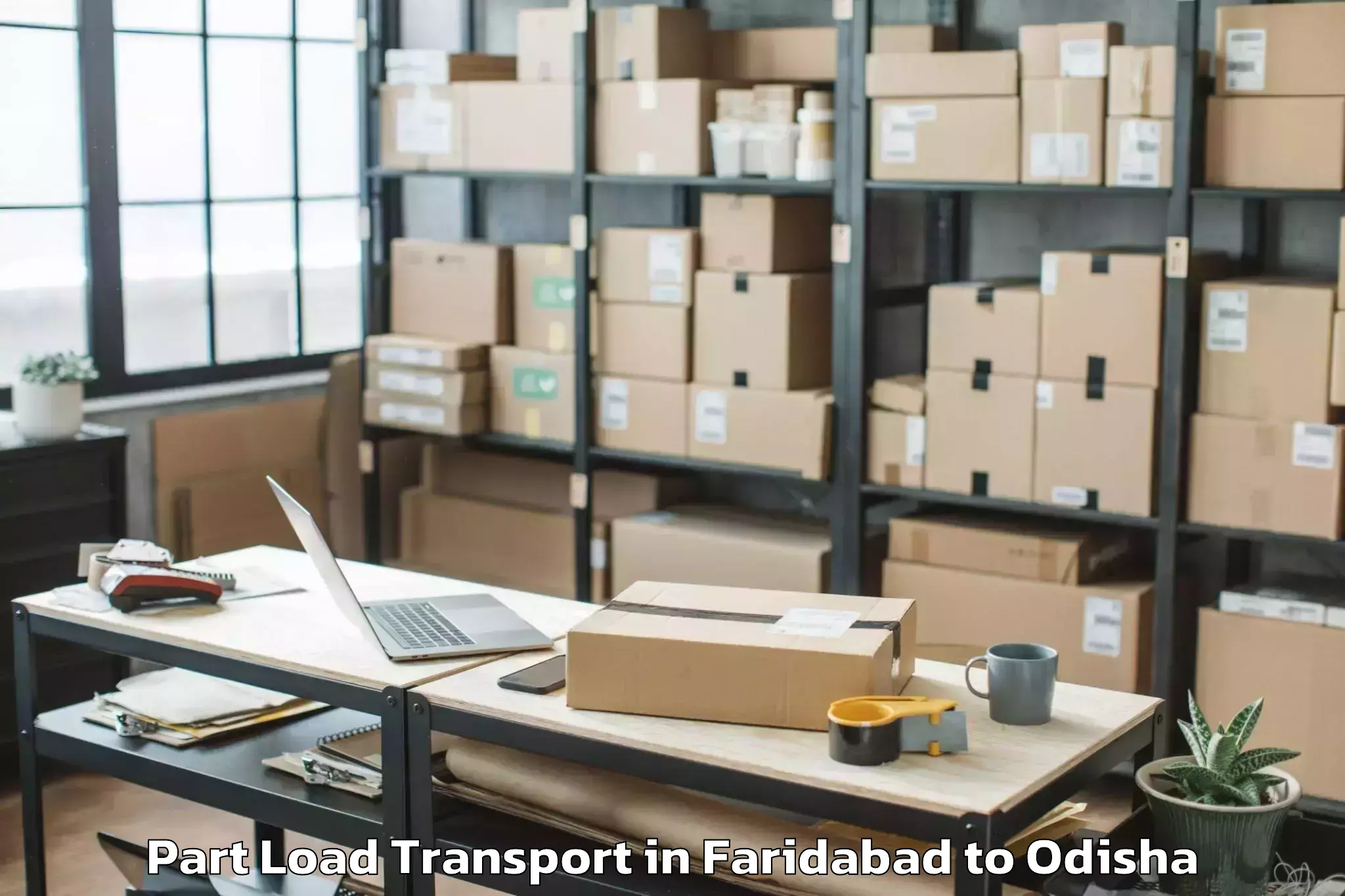 Affordable Faridabad to Gopalpur Port Part Load Transport